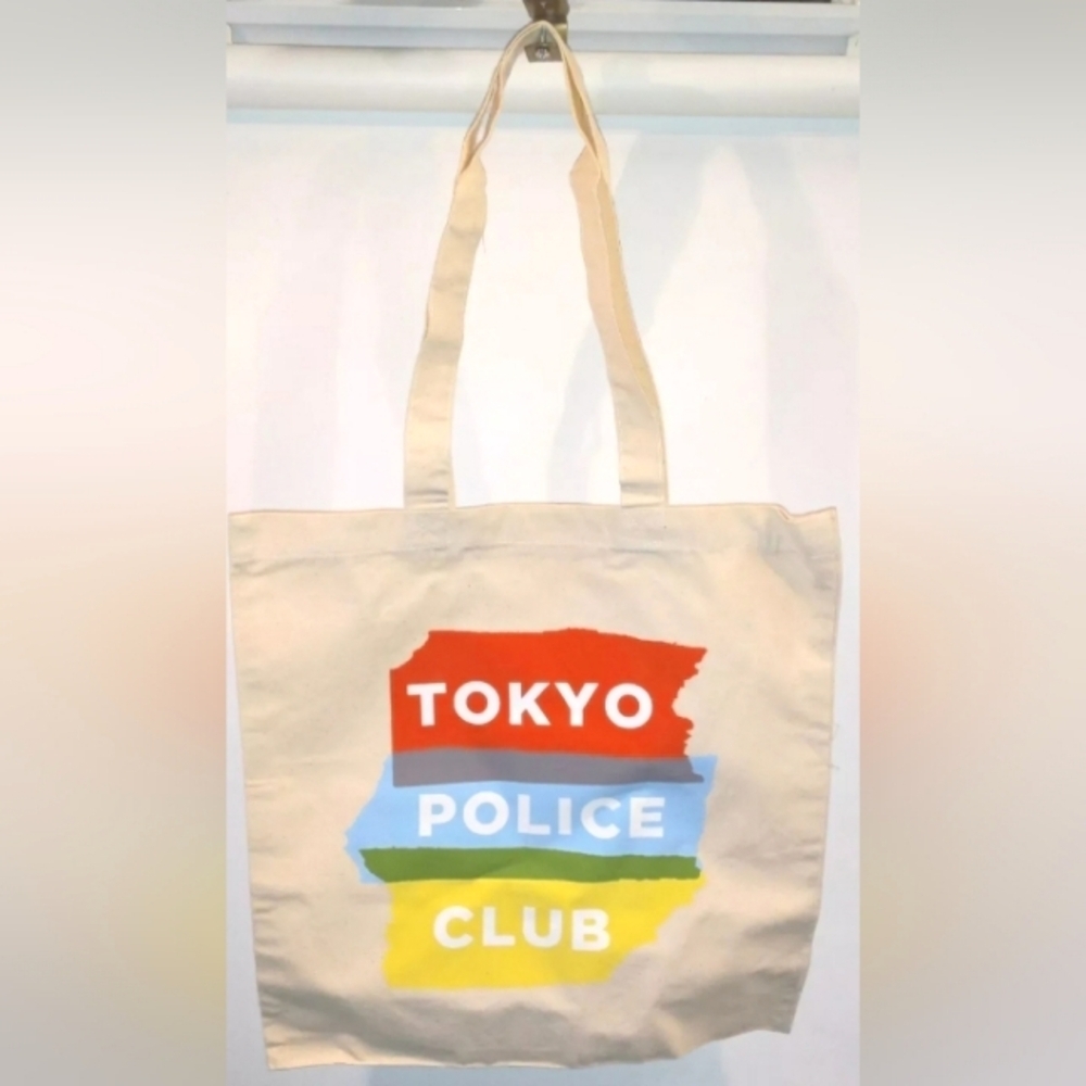 Vintage -Tokyo Police Club     Canvas TOTE BAG -   New Old Stock.